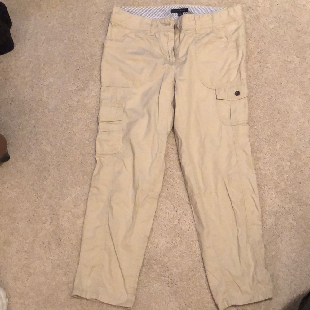Tommy Hilfiger light pants, comfy cargo style size 4